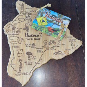 Totally Bamboo State Cutting Board servingHawaii Shape, 13 1/4” X 11 1/2” X 5/8”